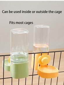 1pc Pet Feeding Bowl, Cage Hanging Bowl, Water Bottle, Bird Food Container Dispenser Pet Feeding & Watering Product (Random Color) - Multicolor - View 9