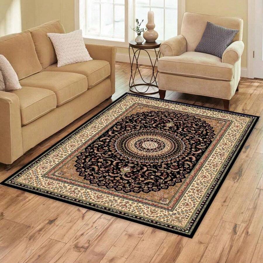 Modern Turkish Carpet | Minimalist Patterned Area Rug | Size Options From 80x250 Cm To 180x280 Cm MADE IN TURKEY - Maroon - View 1