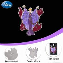 Disney 1PC Official Licensed Brooch Villains The Queen Sleeping Ursula Enamel Pin Collectible Metal Badge Coats Bags Brooches Halloween Newyear Christmas Gifts For Fans - Brooch - View 5