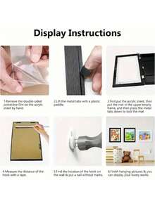 1 件磁性 A4 艺术展示框 - 前开式、可折叠设计，适合青少年绘画和照片 - 卡通主题多功能墙面装饰，适合家庭和办公室，卡通墙面艺术 - 多色 - 查看 7