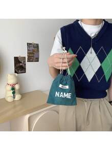 One-Piece Custom, Custom Name, Jewelry Storage Bag, Wallet, Compact MINI, Fashionable, Lightweight, Storage Of Debris, Dustproof, Protective Cover, Velvet, Tie-Pocket, Print, Niche, Unique, Individual,Chic Autumn,All-Purpose,Large Capacity,Versatile,Multifunction,Colorful,Cute,Adorable,Contracted,Funny,Kawaii,Y2K,Minimalist,Commuting,Business Casual,Basics,Custom,Personalized,Unique,Customized,Ideal Gifts For Him,Ideal Gifts For Her,Her,Family,Friends,Girlfriend,For Anniversaries,For Birthdays,For Holiday/ Vacation,For Outdoors/Outings/Travel/Hiking/Stadium/Sports/Climbing,For Business/Commute/Work/Office,Customized Luggage & Travel Gear, Urban Chill