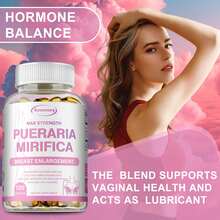 XEMENRY Pueraria Mirifica Capsules 5000mg - Breast Enlargement, Promote Breast Growth, Firming,Female Estrogen Balance - 120pcs - 120粒膠囊 - 查看 4