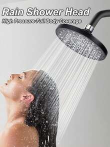 1pc High Pressure Shower Head, Rainfall Shower Head With Boosting Function, Home Bathroom Shower Sprayer