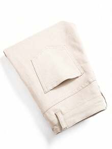 Jeans pitillo con bolsillo para niño preadolescente - Beis - Ver 6