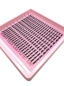 新款尖头假睫毛簇，卡通风格假睫毛簇，12-18mm，动漫风格假睫毛簇，尖头单根假睫毛，D型卷翘仙女款假睫毛簇，卡通风格单根假睫毛，假睫毛簇，假睫毛簇，单根假睫毛，假睫毛 - 黑色 - 查看 7