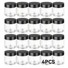 1/4/8/12/16/24PCS 4盎司带盖塑料罐，防漏化妆品罐，带翻盖 - 可再填充，不含硫酸盐，适用于面霜、乳液、药膏、眼影、样品和旅行储存 - 彩色 - 查看 17