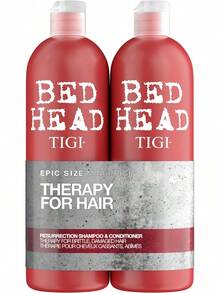 Bed Head By TIGI Resurrection Shampoo & Conditioner Set - Deep Moisture Repair For Dry, Damaged Hair, Moisturising Salon Formula For Bond Care Treatment, With Colour Protect For Strength & Shine - Hair Mask - 查看 1