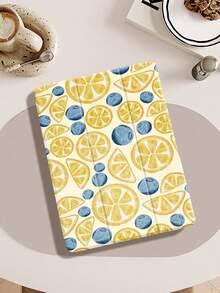 Ốp bảo vệ họa tiết việt quất và chanh, phù hợp với iPad (A16) thế hệ thứ 11 (11 inch, model 2025), thế hệ thứ 10 (10.9 inch, model 2022), có khe cắm bút cảm ứng, chân đế gập ba, chức năng tự động bật/tắt màn hình, món quà tuyệt vời cho mùa tựu trường, ngày lễ tình nhân, các ngày lễ. - Nhiều màu - Xem 8