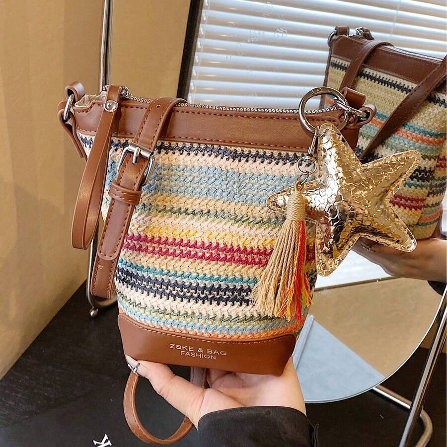 Women Shoulder Bags - 棕色 - 查看 1
