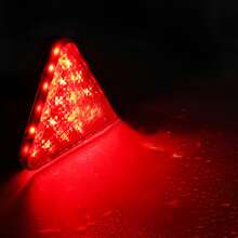 Luz Stop Led  Triangulo Trasera Auto Calavera Faro Lampara Auxiliar Tunning Tipo F 1 Triangulo Deportivo Vmingo Mexico - Rojo - Ver 5