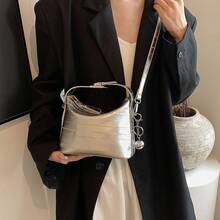 Women Shoulder Bags - 銀色 - 查看 3