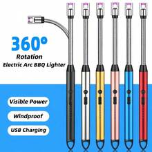 Encendedor Eléctrico Recargable USB, Encendedor De Vela Electrónico, Vela De Plasma sin Llama, Encendedores Largos, Manguera, Estufa De Gas, Pistola De Encendido, Arco Para Acampar, Encendedor De Plasma Sin Llama Para El Hogar Y Acampar Al Aire Libre Y Para Velas Y Estufas De Gas - Negro - Ver 7