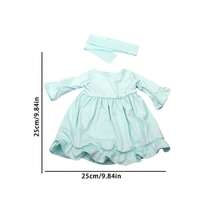 1 Set 18-Inch Doll Dress, Solid Color Doll Dress, 7 Colors Available, Fashion Doll Clothes, Suitable As Birthday Gift Or Holiday Gift For Little Girls - Multicolor - View 3