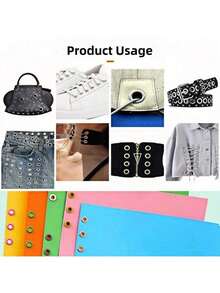 2 件套皮革打孔工具套装，双杠杆结构，专业级打孔头，6 种孔径，坚固防锈，适用于皮带、表带、项圈、马鞍、鞋子、织物、DIY 家居和工艺品 - 銀色 - 查看 6