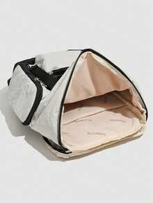 1pc Men's Backpack Oxford Cloth Material Multi-Pocket Fashion Casual Daypack, Suitable For School, Date, Party, Commute, Travel, Work Large Capacity Bag