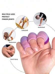 10 Stück Fingerschutz, Sport Finger Schienen Daumen Finger Bandage Stütze Elastische Daumen Hülsen
