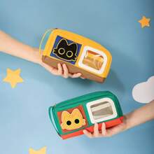 Una variedad de estilos de estuches para lápices con gancho y bucle de gato pequeño, muy atractivos y de gran capacidad, bolsas de papelería para oficina y escuela > Almacenamiento de papelería de oficina > Estuches para lápices > Bolsas para bolígrafos