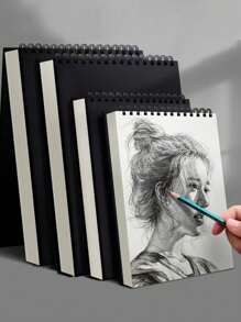 Coil Books Sketchbooks, Top Spiral Bound Sketching Boards, Acid Free Art Sketchbooks Art Sketching Drawing Writing Papers For Beginner Artists As Festival Gifts, For Schools, Studio, Art Supplies For Writing And Drawing,Back To School,School Supplies