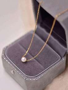 1pc Simple & Elegant Pendant Necklace Suitable Women's Daily Wear - 1pc - View 4