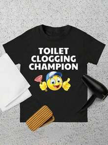 Camiseta  para Adultos de Talla Estándar con Divertido Estampado Gráfico del del Gato Como Cemento - Negro 4 - Ver 10