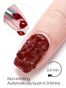 15ml Gel Nail Polish Remover With Double-Sided Cuticle Pusher, Magical Remover Quickly And Easily Removes Gel Nail Polish In 3-5 Minutes, No Foil Soaking Or Wrapping Required