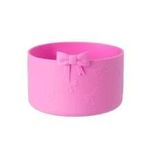 蝴蝶结保护硅胶靴，兼容 杯 20/30/40 盎司，适用于 Hydroflask 靴 12-24 盎司，更多底部 2.95 英寸的瓶子，适用于杯子配件靴（蓝色），返校用品