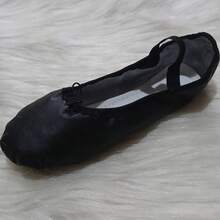 Sapatilha infantil para Ballet / Balé Korino inteira envio imediato Evidence Teles  Simples    Desportivo    Strass - Preto - Visão 8