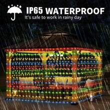 Curtain Light,Outdoor Solar Curtain Lights, Solar Lights Outdoor,Solar Panels,Used For Courtyard, Garden, Wedding, Party Decoration - White/Yellow/Color, Holiday Lighting, Elegant Atmosphere, Garden Decoration, Durable Outdoor Solar Lights For Yard Solar Lights Outdoor Waterproof Solar Garden Lights Solar Pathway Lights Outdoor Outside Lights For Yard Outdoor Lights For Patio Solar Powered Outdoor Lights - Yellow - View 6