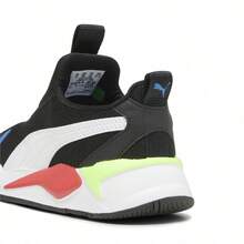Puma Lightweight Shock-Absorbing Kids Shoes, Boys & Girls Children Sports Shoes, Slip-On Running Shoes, Size 30967610 - Black-red - View 2