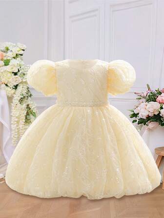 Vestido de tutú para niña de las flores para boda, dama de honor, vestido de princesa para niña joven para recital de piano, ocasión formal
