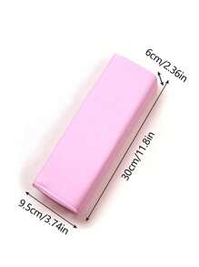 1pc Solid Color Rectangle Manicure Hand Pillow, PU Leather, Washable, Soft & Comfortable To Relieve Hand Fatigue, Manicure Salon Tool