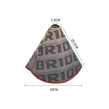 1pc JDM Style Canvas Universal Shift Lever Knob Boot Cover Racing Shift Knob Collars With Br Logo - one-size - View 7
