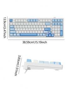 Lenovo GK10 Three-Mode Game Keyboard, 98 Keys, Plug And Play, Real Mechanical Shaft, All-Key Hot Swap, Cool RGB Lighting Effect, Large-Capacity Battery, Suitable For Daily Office Or Playing Games. - Multicolor - View 4