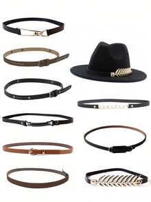 1pc Retro Gemstone Hair Accessories, Can Be Paired With Sun Hat (Hat Not Included) - Decorative Gemstones - View 13