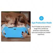 4GB RAM+64GB ROM/7英寸儿童平板电脑/四核1.3GHz/安卓13 MTK8321/1280x800 IPS高清分辨率IPS屏幕/2MP+5MP摄像头/4000mAh大电池/支持WiFi家长控制教育游戏/采用ABS塑料+硅胶BDF D10儿童教育平板电脑（包含：包装盒/数据线/说明书/OTG/卡针）