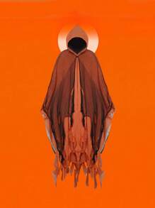 1pc Halloween Cloak Cloak Skeleton Clothes Mask Ghost House Chamber Dress Up Zombie Costume Props