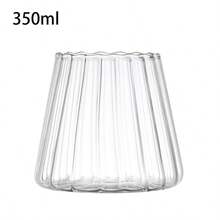 1 pieza Vaso de vidrio borosilicatado con soporte, vaso creativo para bebidas, para uso doméstico - transparente - Ver 15