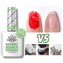 BORN PRETTY 1/2/3 piezas de 15ml Quitaesmalte mágico rápido, fórmula suave que elimina talla grande rápido el esmalte semipermanente, barniz y pegamento