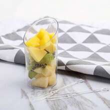 40/20/10 pièces Gobelets en plastique transparent, gobelets inclinés, gobelets à pudding transparent, gobelets à gelée, gobelets à crème glacée, gobelets à dessert, mini-gobelets à amuse-gueule, convenant pour les fêtes, les mariages, la restauration, la crème glacée, la pudding et les contenants alimentaires, fournitures de cuisine