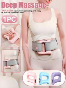 Portable Multifunctional Fascia Massage Ring, 3 Vibration Modes, USB Rechargeable 1200mAh Battery, 5 Intensity Levels, Wearable With Belt For Waist, Leg, Neck, Hand, Back, Suitable For Yoga, Fitness, Post-Workout, Great Gift For Friends, Couples, Parents, Halloween, Christmas
