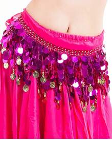 肚皮舞亮片腰链硬币腰巾舞蹈表演服装臀巾