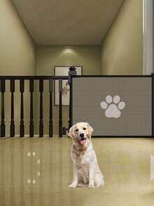 Freestanding Pet Divider Fence, Portable Folding Dog Barrier Net Enclosure