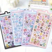 [Cute 3D Stickers] 3D Cartoon Embossed Fun Sticker Decoration | Cute Pop-Up Stickers (Random One Piece)