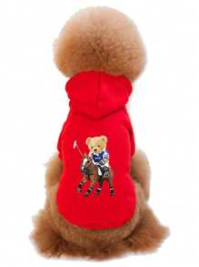 Diseño de moda Sudadera con capucha para perros Ropa de invierno para mascotas Ropa para perros Chihuahua Disfraces suaves para cachorros Lavable a máquina