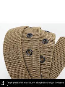 1 Peça Cinto de Lona Respirável de Náilon Masculino, Equipado com Fivela Militar Tática, Cinto de Náilon Outdoor Juvenil, Cinto de Fivela Trançada Respirável e Fashion, Tamanho Ajustável Poroso, Cinto Tático, Adequado para Lazer de Verão de Adolescentes, Esportes Outdoor, Viagem de Férias