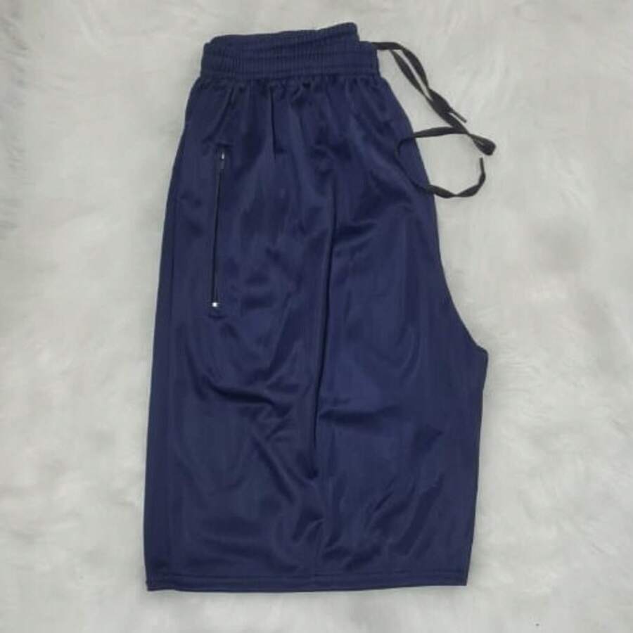 Dry-Fit Bermuda Shorts With Zippered Pockets, Sizes (S To XL) - Blue - View 1