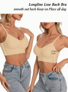 Women's Seamless Backless Bra Backless Strapless Underwear Summer Bra,Bra For Wedding Dress,  Bridallingerie Three Types Of Straps, Seamless And Breathable, Adjustable Shoulder Straps, Thin Bra, Comfortable And Breathable, Suitable For Weddings, Formal Dresses, Camisole Skirts, Ideal For A/B Cup