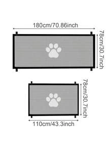Freestanding Pet Divider Fence, Portable Folding Dog Barrier Net Enclosure