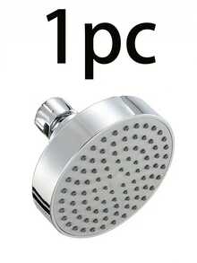 2 pezzi/set Soffione doccia rotondo montato a parete ad alta pressione, soffione doccia ad alta pressione con ugelli in silicone, soffione doccia in plastica durevole con supporto a parete regolabile, design a risparmio idrico e anti-schizzi, stile minimalista moderno, adatto per bagni di casa e hotel, bagni moderni, bagni alla moda e bagni di camper, accessori da bagno moderni montati a parete, regalo ideale per famiglia e amici - Multicolore - Visualizzare 14