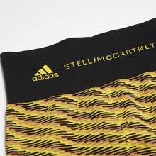 Adidas 简约舒适健身紧身裤，女士瑜伽裤，7/8 长度运动裤 HI6049 - 黑色/黃色 - 查看 5